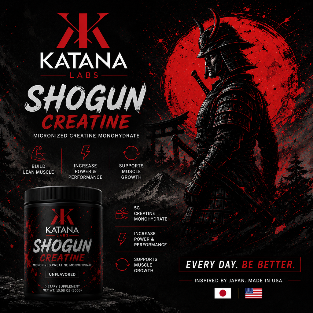 SHOGUN™ Creatine Monohydrate | Micronized Creatine Powder | 300g (60 Servings) | Unflavored